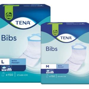Nyálkendő TENA Bibs L 37x66cm 150db