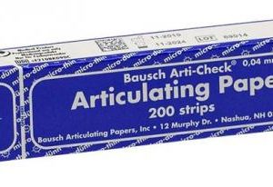 Artikulációs papír 40u Bausch kék BK09 (028009/)