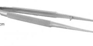 Gomel mikro-sebészeti csipesz hajlított 18 cm (22-31)