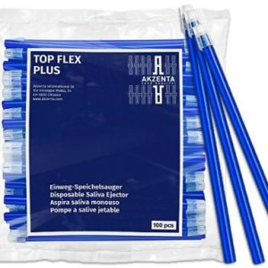 Nyálszívó TOP FLEX PLUS kék 100db (SALEA03-AKZ-MC-C44)