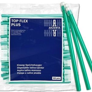 Nyálszívó TOP FLEX PLUS zöld 100db (SALEA03-AKZ-DG-C44)
