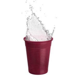 Pohár műanyag 100db burgundi wr. (CUPDP14-AKZ-BU-L01)
