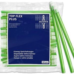 Nyálszívó TOP FLEX PLUS lime fg. 100db (SALEA03-AKZ-FG-C44)