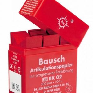 Artikulációs papír 200u Bausch piros  BK02 (028002/)