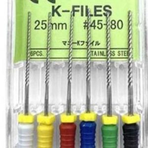 K-File Mani 25mm sorozat 45-80
