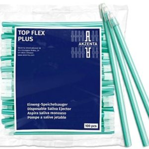 Nyálszívó TOP FLEX PLUS menta 100db (SALEA03-AKZ-EG-C44)