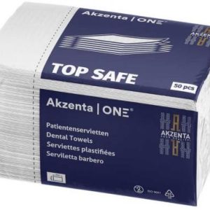 Nyálkendő hajtogatott TOP SAFE FEHÉR 500db (PATCH26-AKZ-WH-C35)