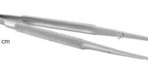 Gomel anatómiai mikro csipesz 18 cm hajlított (22-33)