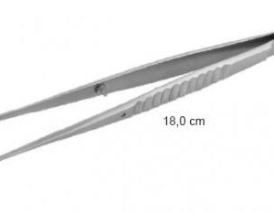 Mikro sebészeti csipesz-horgas-hajlított 18cm lapos nyéllel (22-42)