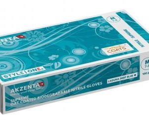 Kesztyű L Nitril Akzenta Supreme Oat Bio Blue 100db (GLOBY53-AKZ-TL-LL1) WA