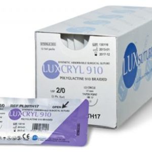 LUXCRYL 910 DS19 19mm 5/0 75 cm Violet (PL50DS19)