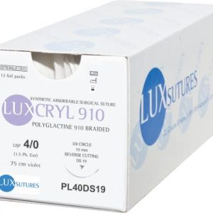 LUXCRYL 910 DS12 12mm 6/0 45 cm Violet (PL60DS12)