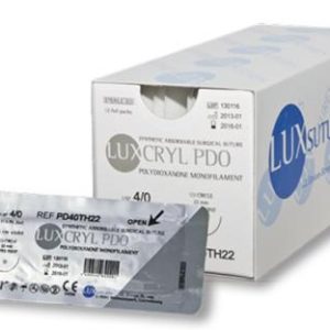 LUXCRYL PDO DS12 12mm 5/0 45 cm Violet (PD50DS12)