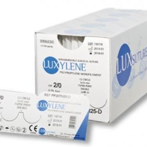 LUXYLENE Polypropylene DS12 12mm 6/0 45 cm Blue (PP60DS12)