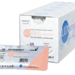 LUXCRYL MONOFAST DS19 12mm 5/0 45 cm Violet (PC50DS19-V)