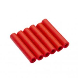 PDT Aloha Cassette ID Tubes (Bag of 6) - Coral Red (T020-RED)