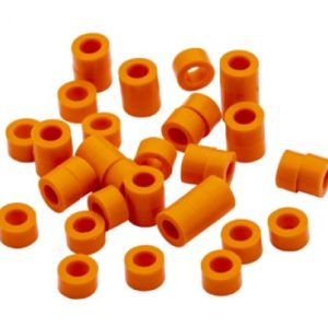 PDT Aloha Color-Code Rings (Bag of 50) - Sunset Orange (T022-ORN)