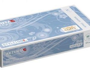Kesztyű M Nitril Akzenta Supreme Style Oat Blue 100 db (GLOBN53-AKZ-DW-M01)