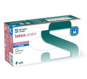 Kesztyű L pm Semper Latex Comfort 100db